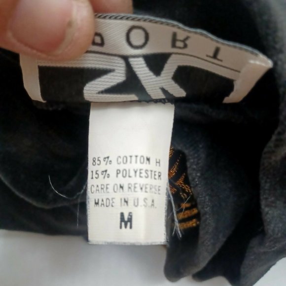 Vintage SK Sport Velour Jacket Medium Black -70s -Gold Greek Accent -Zip Up - Picture 5 of 14